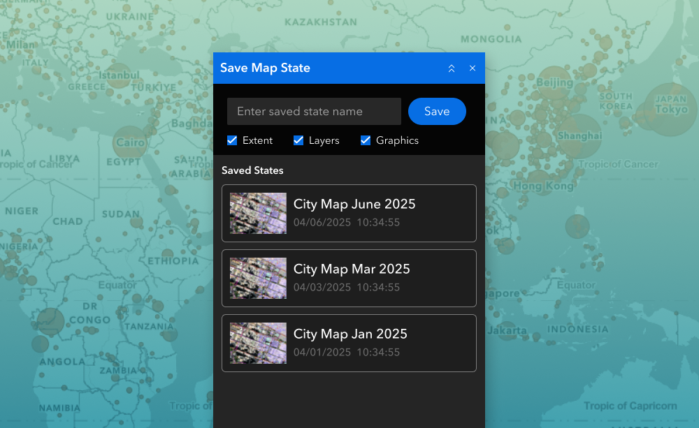 Save Map State